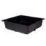 Photo of black, square, plastic grow bed, 75 gallons
