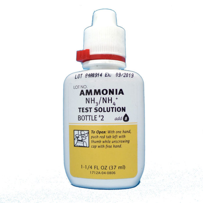 photo of small bottle of API Ammonia test #2