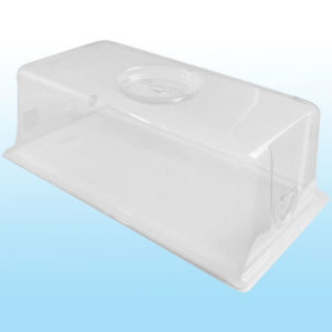 Photo of seed tray clear plastic humidity dome with adjustable air vent