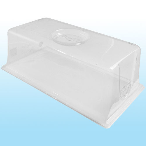 Photo of seed tray clear plastic humidity dome with adjustable air vent
