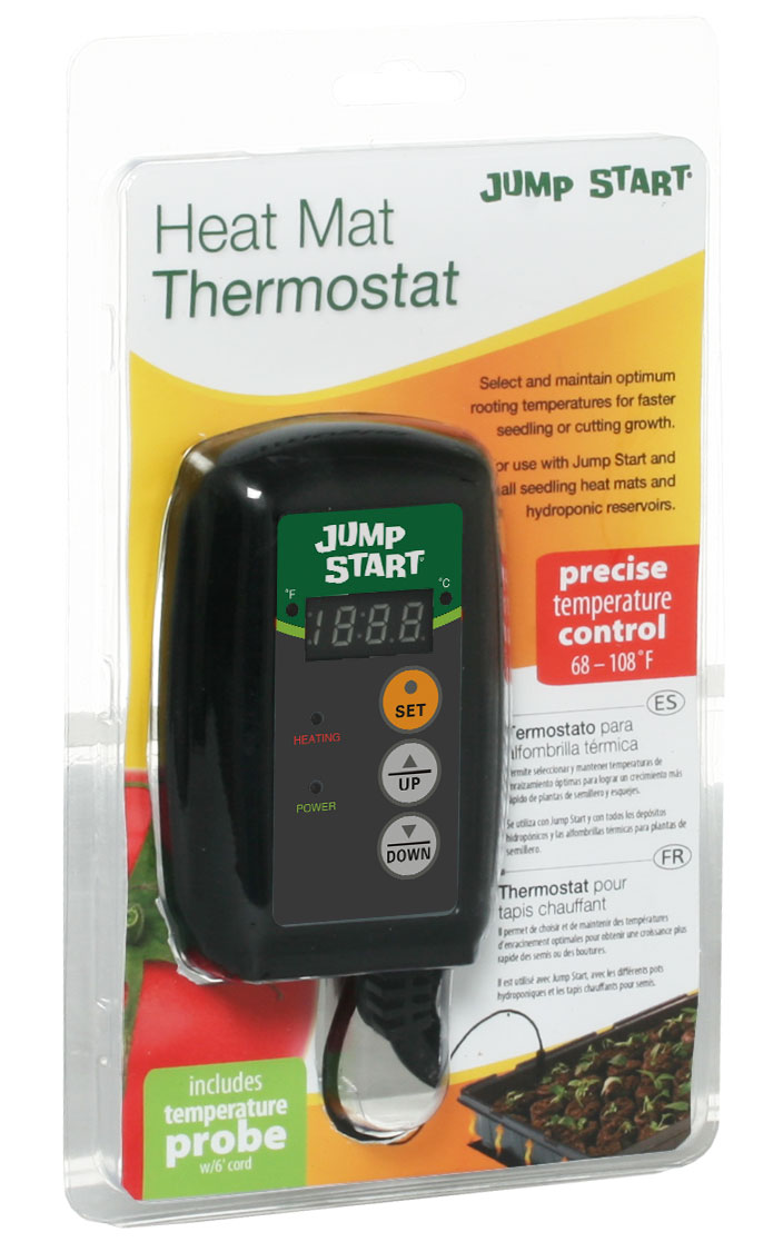 Digital Thermostat Controller for Seedling Heat Mat 68-108°F Temperature LED NEW 
