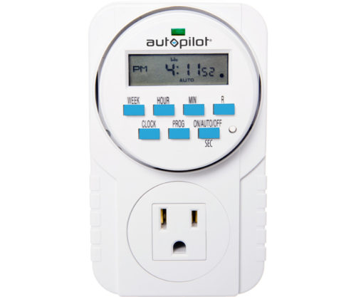 Hydrofarm TM01015D 15 Amp Dual Outlet Grounded Timer 