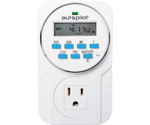 Autopilot Analog Grounded Timer, 1725W, 15A, 15 Minute On/Off, 24