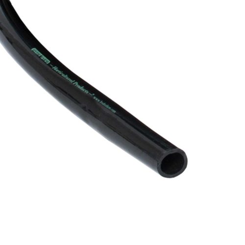 Picture of 3/4in Inner Diameter Black Flexible Vinyl Tubing that can be purchased Per Ft.
