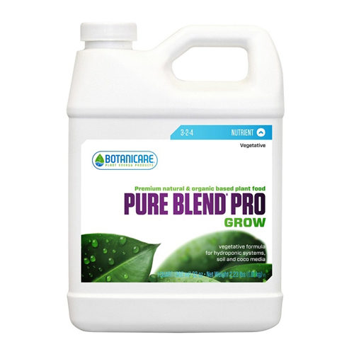 Photo of 1 quart bottle of Pure Blend Pro grow