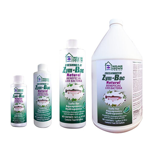 photo of zym-bak nitrifying bacteria bottles