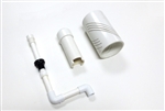 AquaParts Aquaponics Mini Bell Siphon w/ Media Guard - 8"