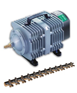 ActiveAqua Commercial Air Pump with 12 Outlets, 11