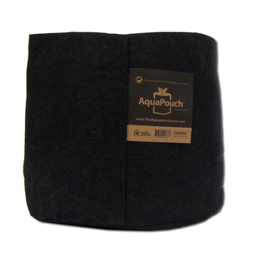 Photo of 3 gallon black fabric cylinder plant pot