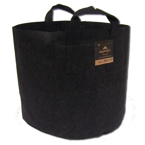 Photo of 15 Gallon fabric AquaPouch pot with handles, black