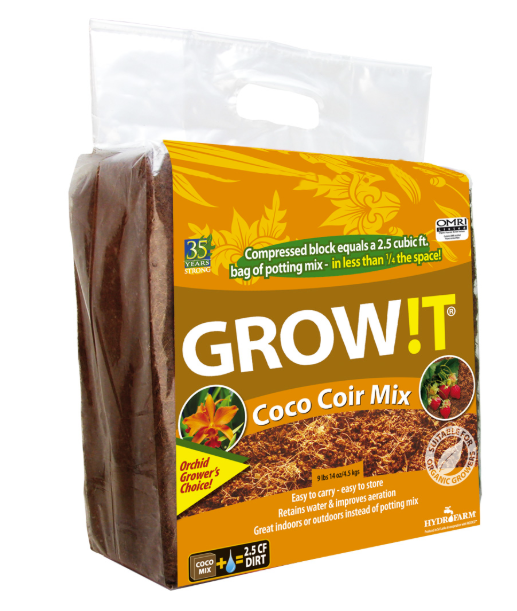 GROW!T Organic Coco Coir Planting Mix