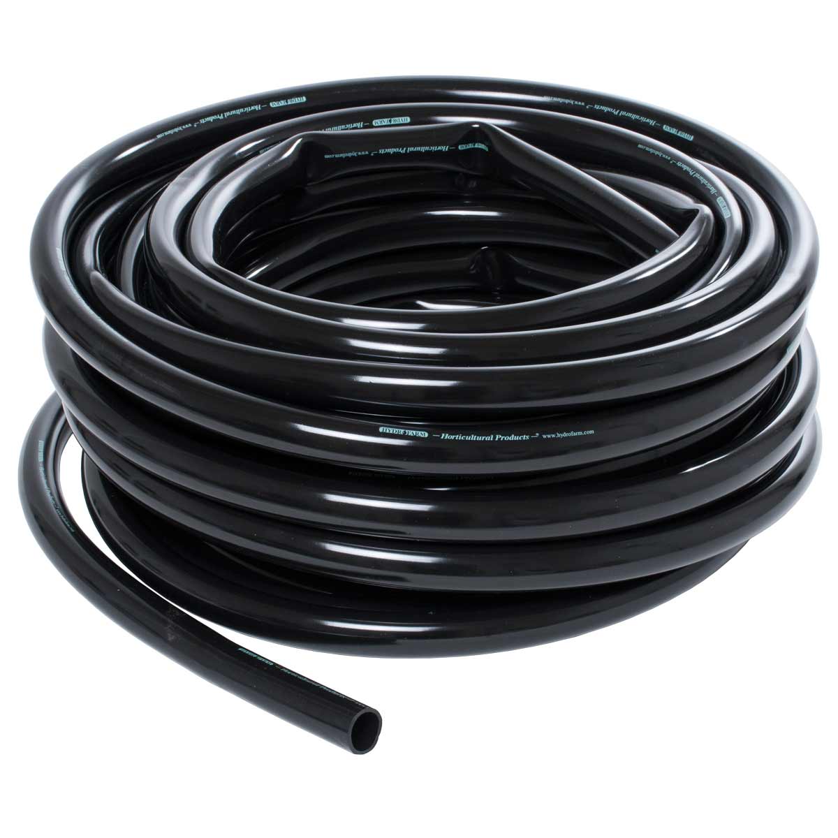 1in Inner Diameter Black Vinyl Flexible Tubing - 100ft